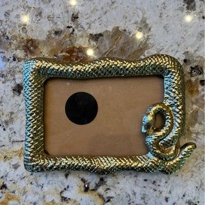 Gold Snake Photo Frame